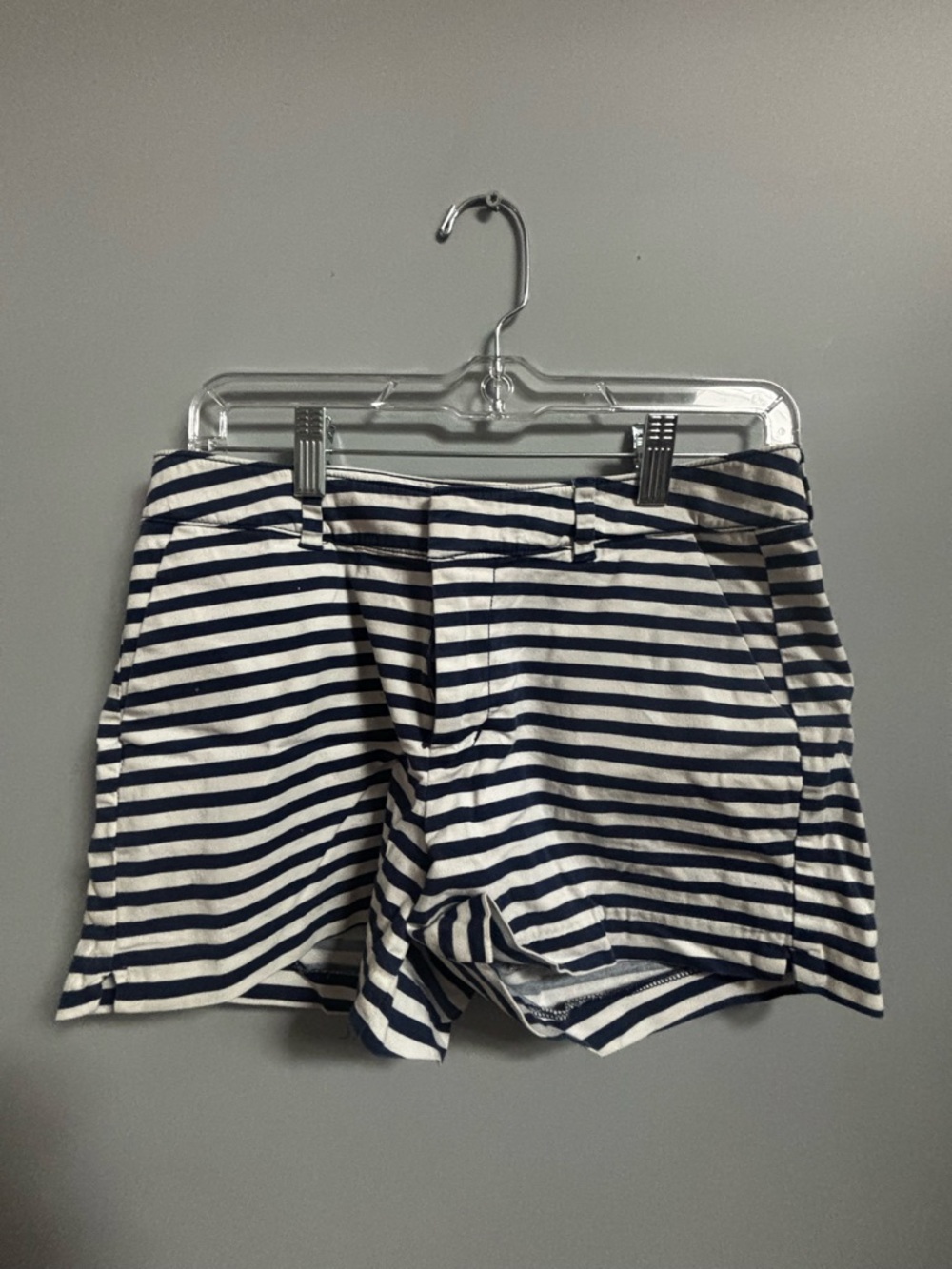 Old Navy Navy and White Striped Women's Shorts